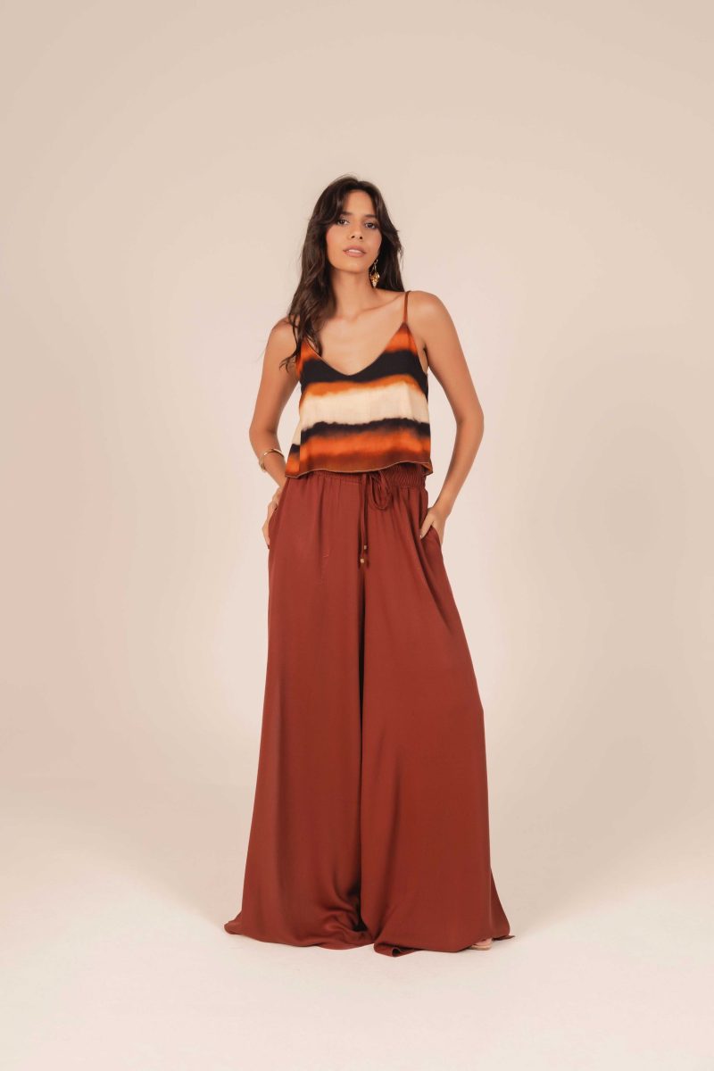 calça fuji mascavo
