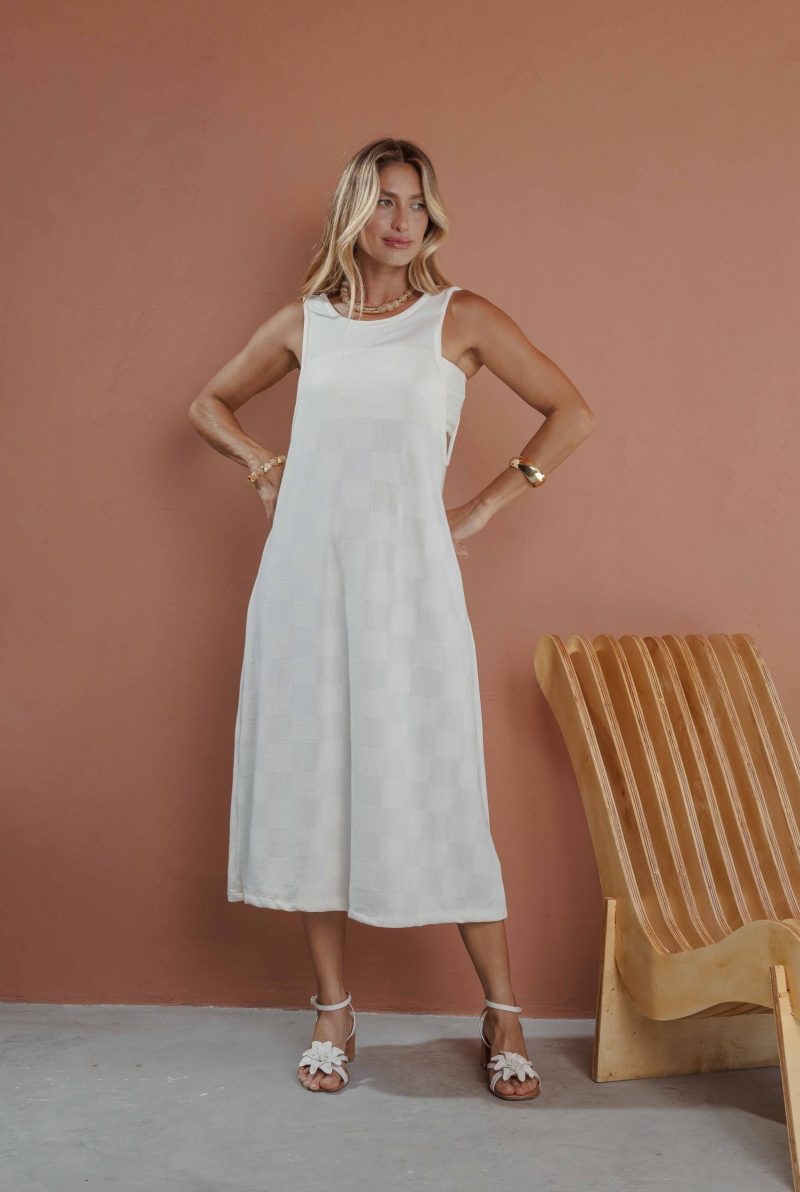 vestido caju off white