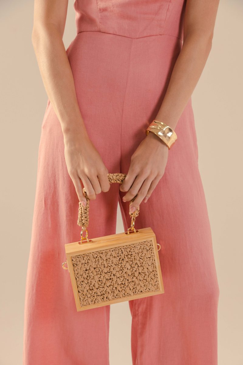 clutch bambu e palha