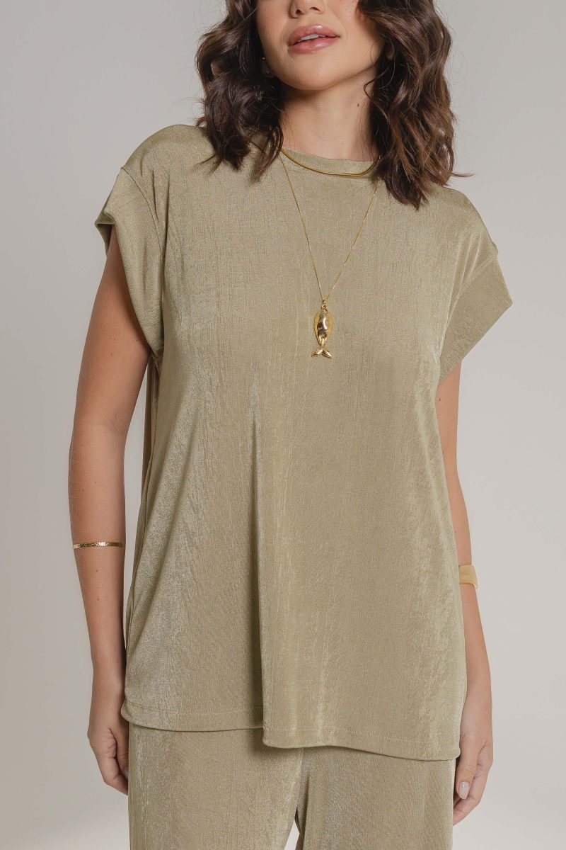 BLUSA ONDA VERDE MOSS